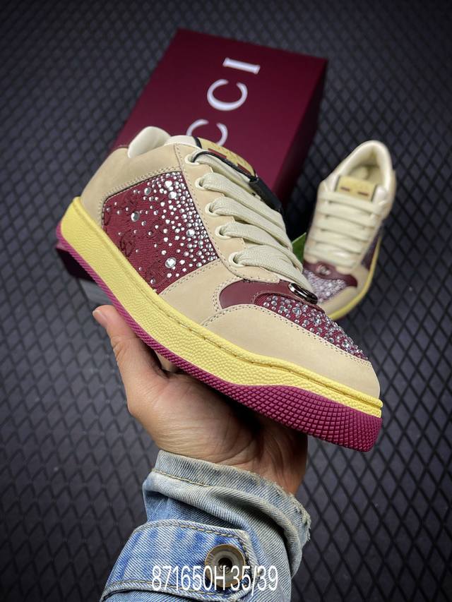 H Gucci~~2025 Latest Colorway Dirty Sneakers Casual Sneakers Sneakers Zp Develop