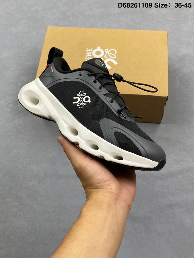 On Angpao X Loewe Cloudventure 2.0 Polyester Fabric Artificial Leather TPU Round