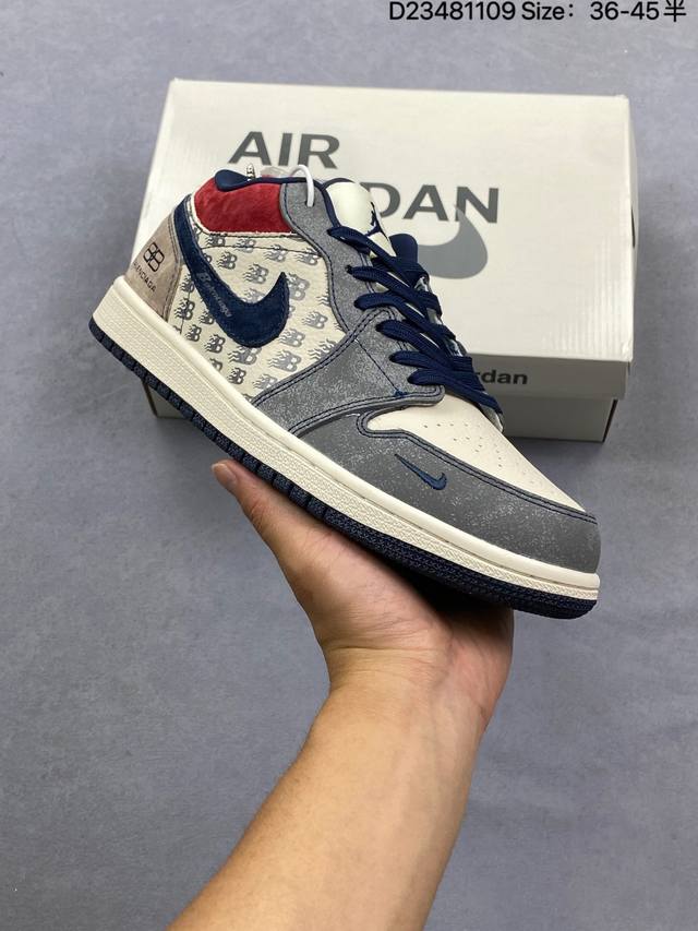 Factory Grade Nike Air Jordan 1 Low AJ1 Low-Top Casual Sneakers, Synchronized w
