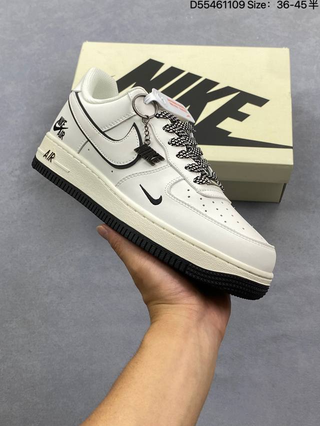 Factory Grade Nike Air Force 1 Low'07 Low-Top Casual Sneakers, Custom Leather,