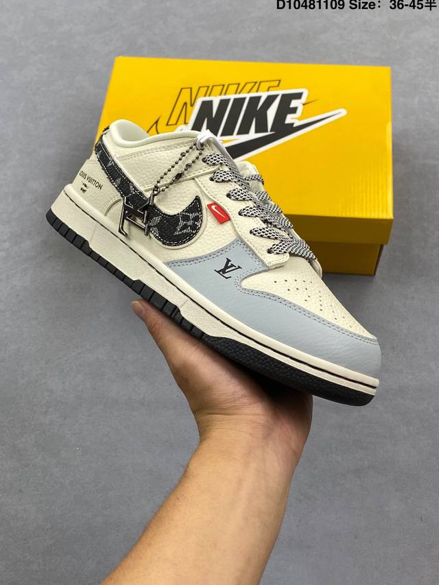 Company Grade Nike Dunk Low Retro 'DIY High-End Custom' Nike Low-Top Casual Spo