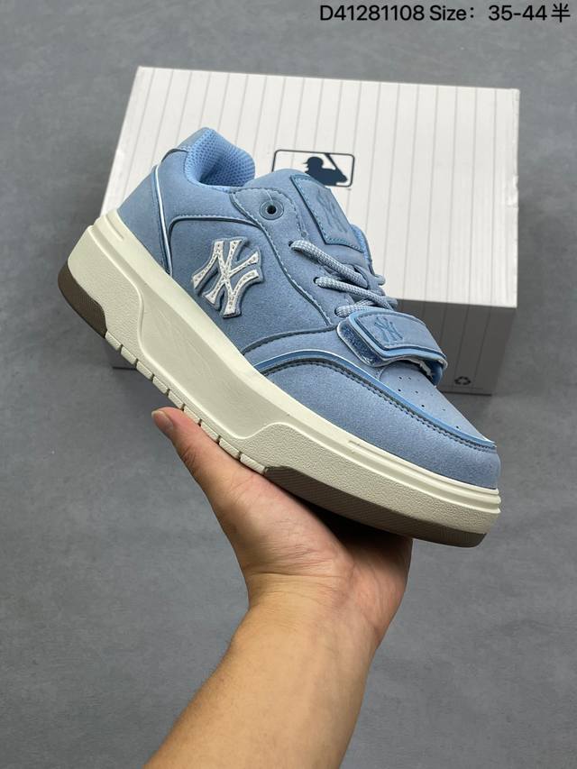 Company Grade Mlb Chunky Liner Denim Trendy Versatile Platform Height-Increasin