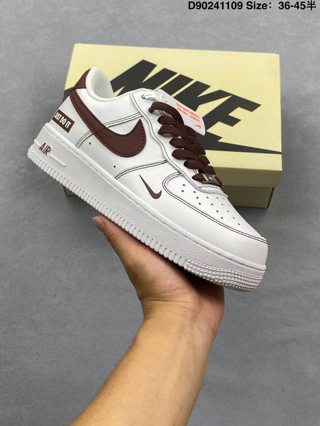 Nike Air Force 1 Low'07 Low-top Casual Sneakers, Custom Leather, Original Last