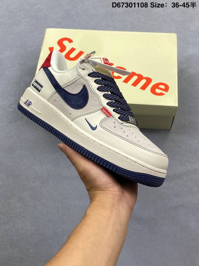 Nike Air Force 1 '07 Low-top Versatile Casual Sneakers. Soft, highly elastic cu