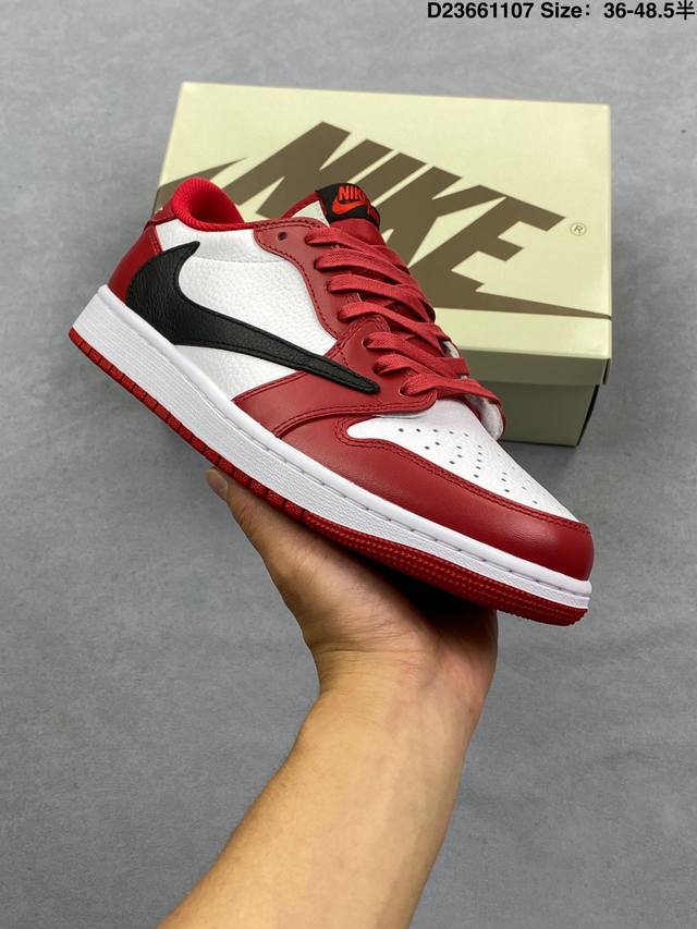 AJ1 Travis Scott X Air Jordan 1 "Reverse Mocha" AJ1 Ts Lightning Collaboration L