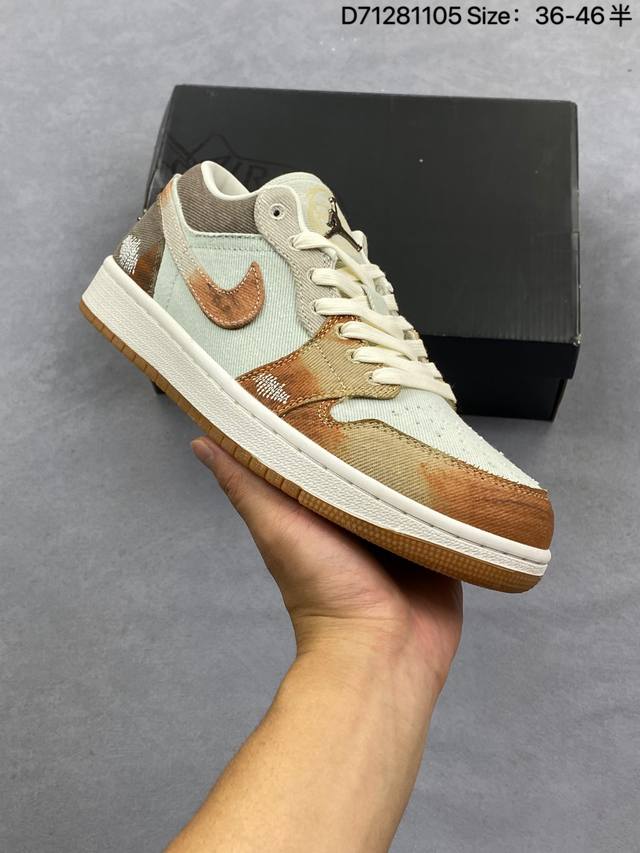 Factory Grade Nike Air Jordan 1 Low Og Nike AJ1 Low-Top Casual Sneakers Synchro