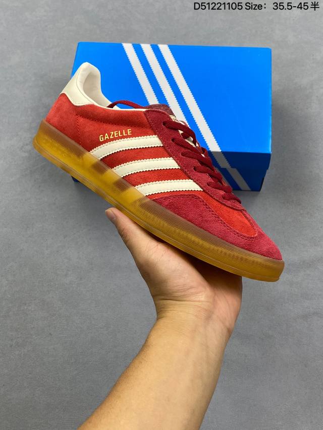 Company Grade Adidas Originals Gazelle Indoor Trefoil Casual Non-Slip Wear-Resi