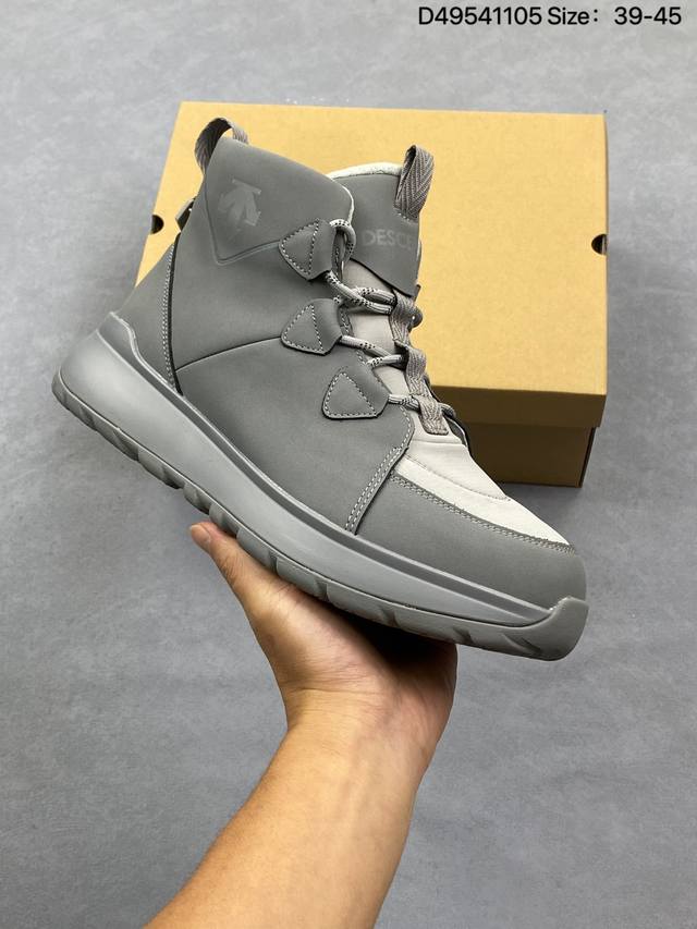 Company Grade Descente Polestar Mid Sports Casual Men's and Women's Wear-Resist