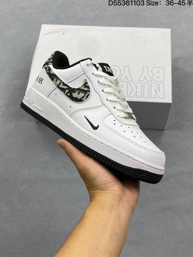 Factory Grade Nike Air Force 1 Low'07 Low-Top Casual Sneakers, Custom Leather,