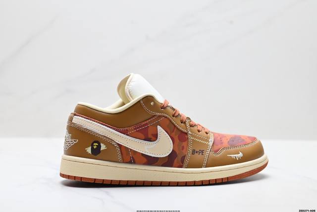 Factory Grade Nike Air Jordan 1 Low AJ1 Low-Top Casual Sneakers, Synchronized w
