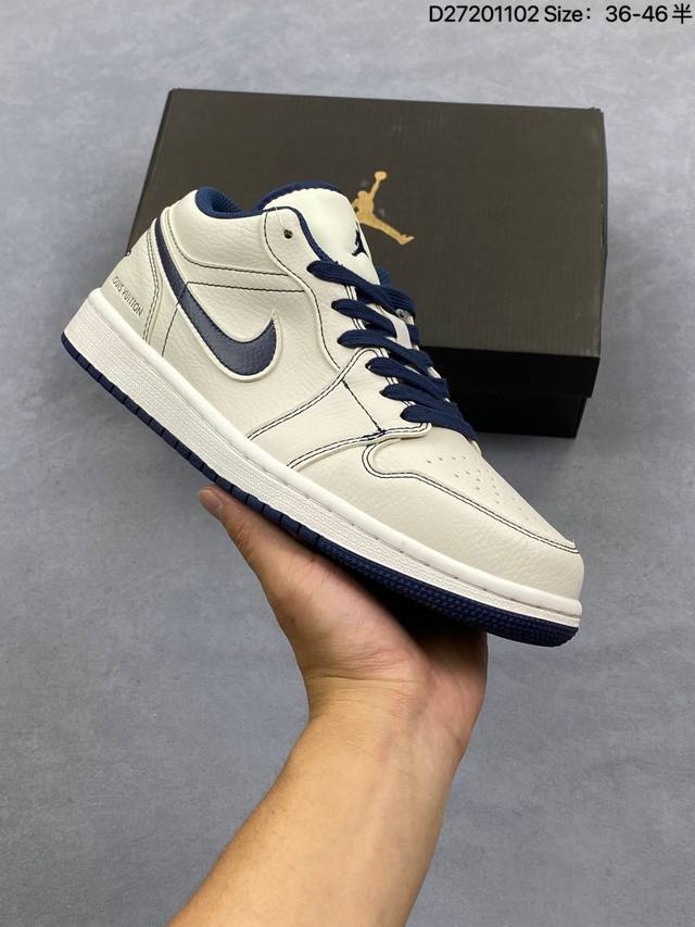 Nike Air Jordan 1 Low AJ1 Low-top Casual Sneakers, Official Colorway Synchronize