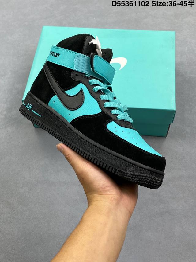 Company Grade Nike Air Force 1 "07 Tiffany Air Force 1 High-Top Versatile Casua