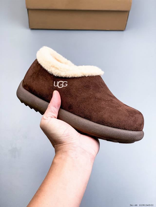 Ugg 2025 New Style Slip-on Soft-soled Warm Cotton Shoes Casual Furry Loafers 111