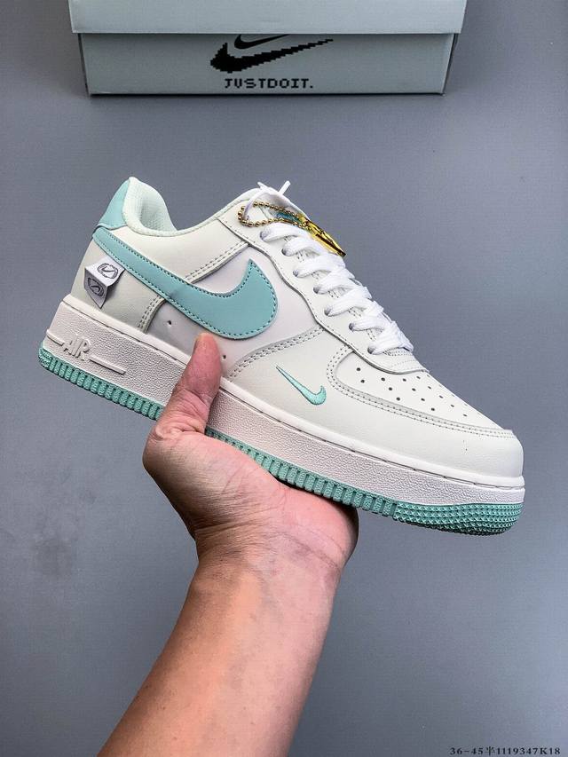 Authentic label on second-layer! Nike Air Force 1 Low, classic and versatile cas