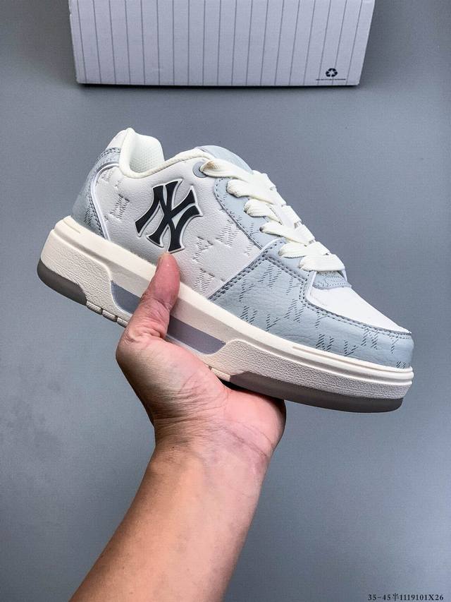 Company Grade! Mlb Chunky Liner Casual Running Shoes, Printed Leather, 1119101X2