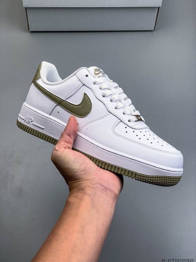 Authentic label on second-layer! Nike Air Force 1 Low, classic and versatile cas