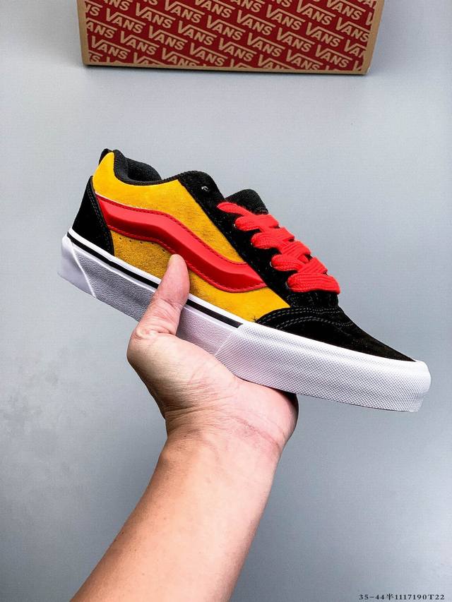 Company Grade! Vans Vault Knu-Skool Vr3 Lx Low-Top Casual Sneakers 1117190T22 DD