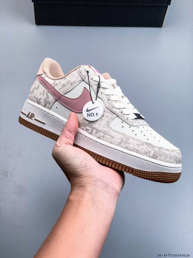 Company Grade! Nike Air Force 1 Low Classic Casual Sneakers 1116361G26 DDD