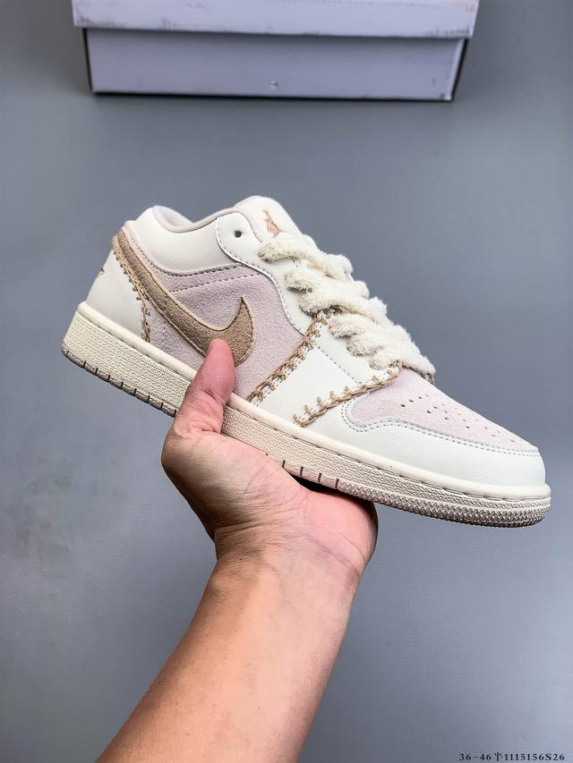 Authentic label, half size! Nike Air Jordan Low 1 Classic Casual Shoes 1115156S2