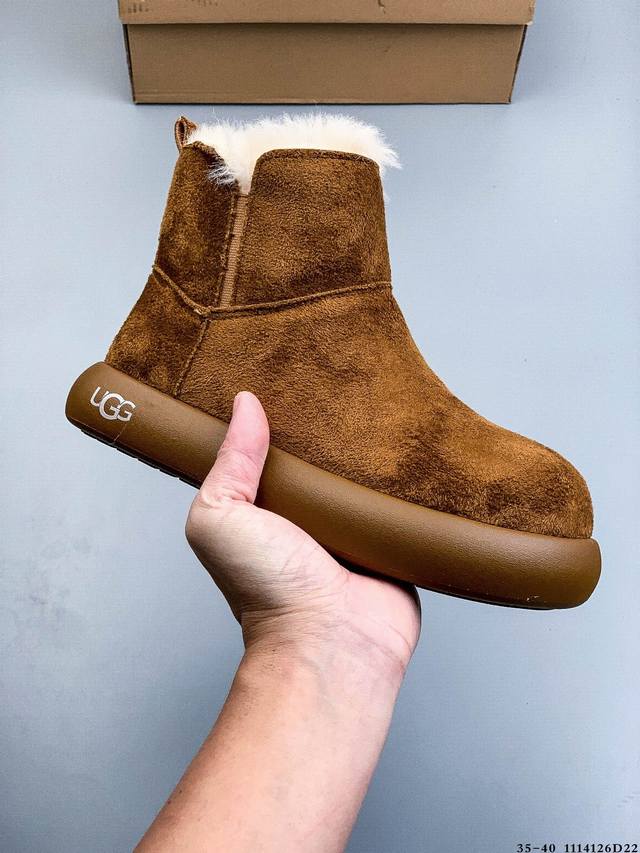 Ugg 2025 New Style Slip-on Soft-soled Warm Cotton Shoes Casual Furry Loafers 111