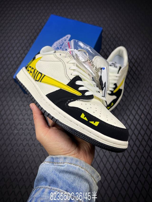 C Nike Air Jordan 1 Low Custom Colorway Stuart Collaboration Custom AJ Collabora