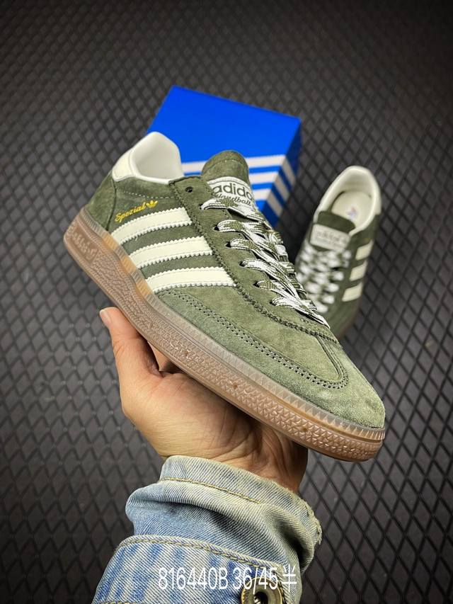 B Authentic Adidas Handball Spezial Trefoil Retro Casual Sneakers Ki5940 Sizes:
