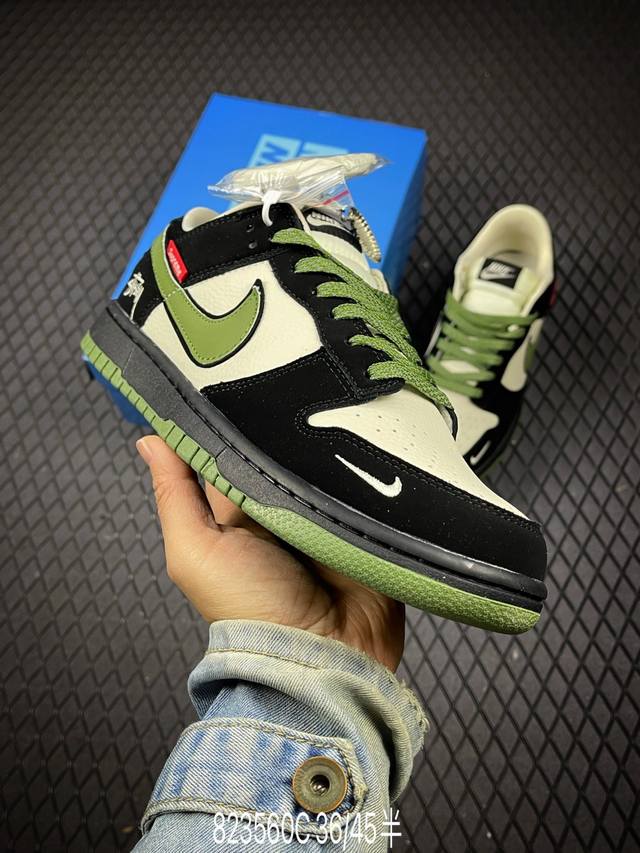 C Company Grade Nike Dunk Low Retro 'DIY High-End Custom' Nike Low-Top Casual Sp