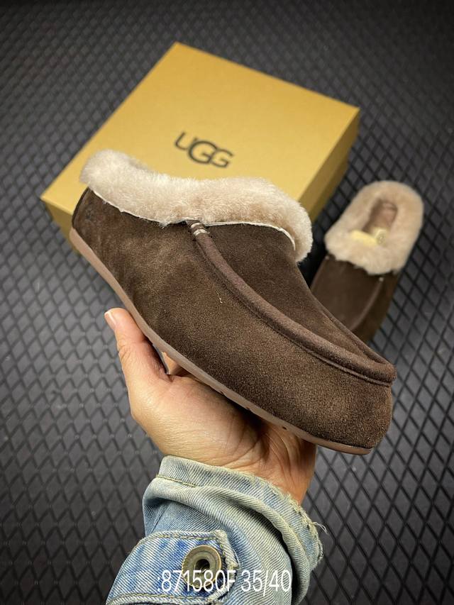 F Top-tier version on the market: Ugg 2025 Ainsley slip-on sneakers, cocoa powde