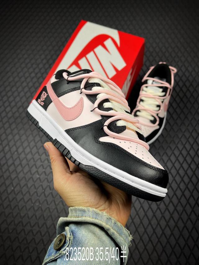 B Nike SB Dunk Low Just Do It Lace-up Anniversary High-End Custom Low-Top Casual