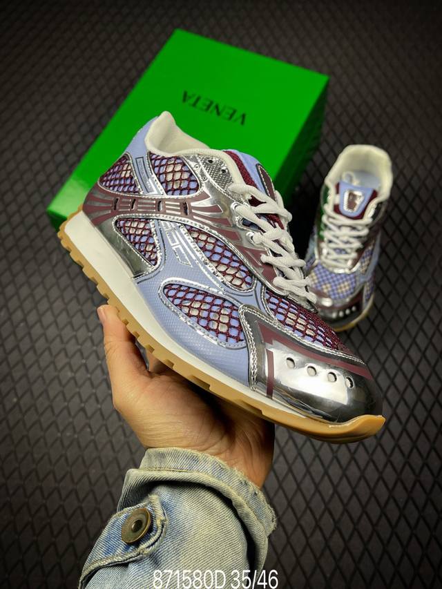 D Italian luxury brand - Bottega Veneta Orbit Lace-Up Runner Bv Bottega Veneta f