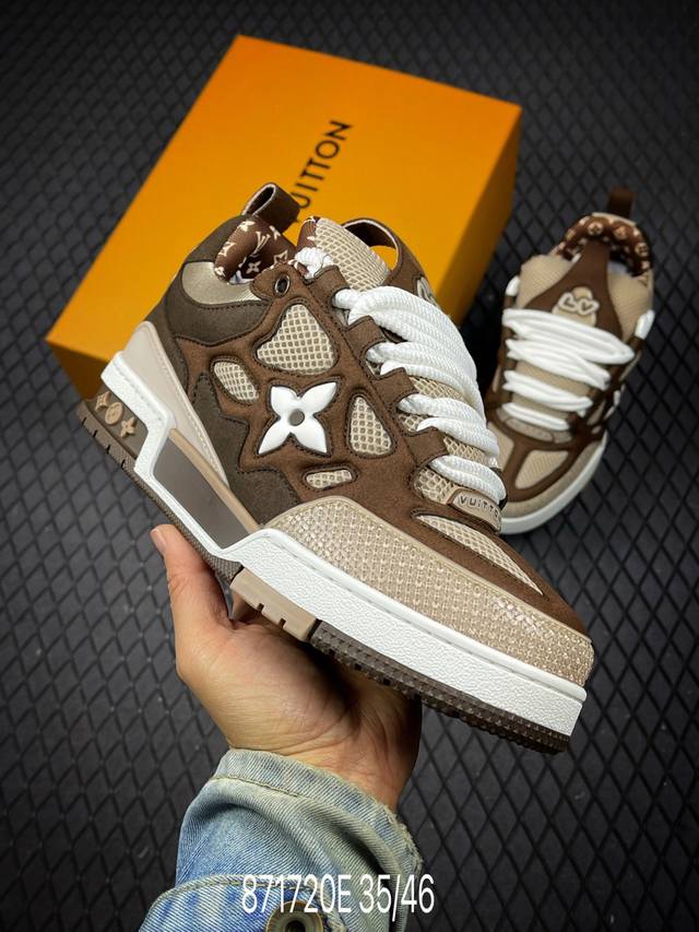 E Louis Vuitton Trainer 2025 runway latest model, 1:1 replica! Extremely comfort