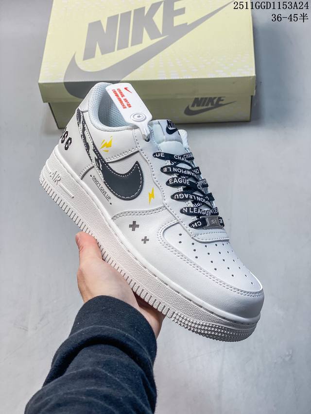 Limited Overseas Release! Factory Grade Nike Air Force 1 '07 Low "White and Blac