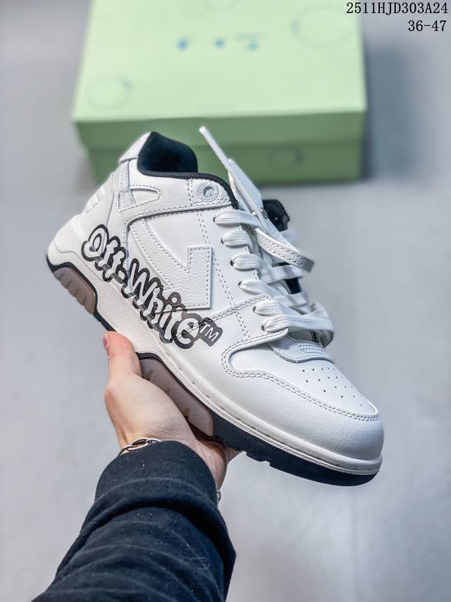 Off-White New Round Toe Lace-up Low-top Sports Sneakers, Running Shoes, Multi-co