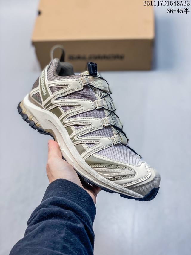 Company-grade Salomon Xa Pro 3D Outdoor Trail Running Shoes. The upper features