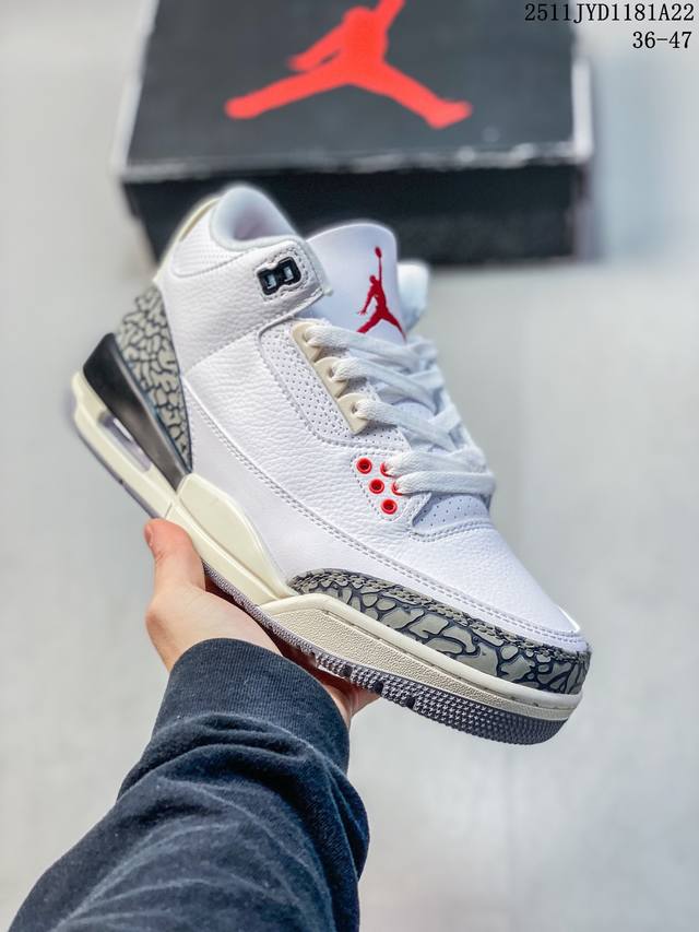 Factory Grade Nike Air Jordan 3 Retro Michael Jordan AJ3 Mid-Top Retro Casual S