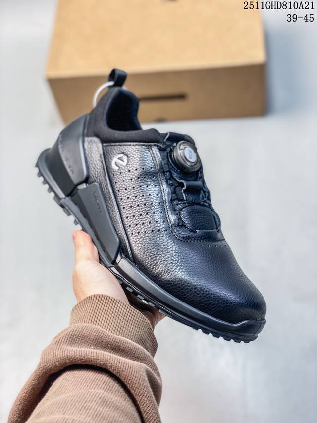 Ecco Men's Casual Sports Shoes, Cushioned Leather Running Shoes, Biom 2.0 Series