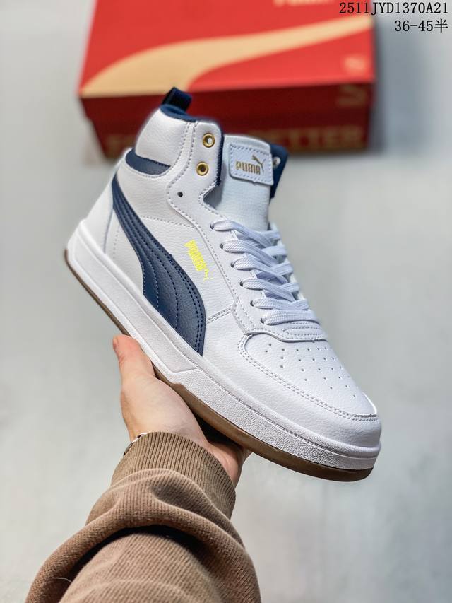 Company Grade Puma Caven Mid Retro Leather Simple Lightweight Casual Mid-Top Sn