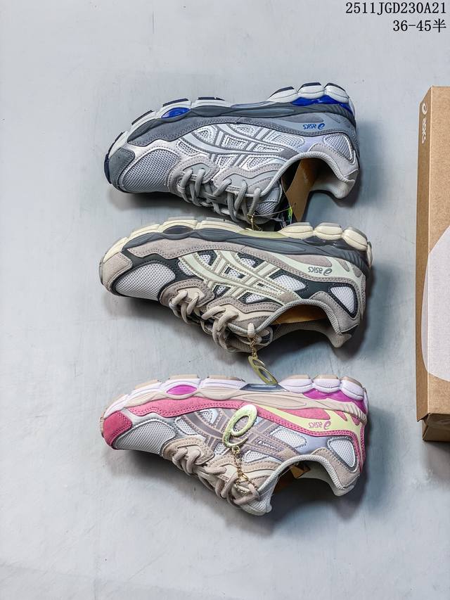 Authentic Asics Gel-Nyc. Breathable mesh upper with some synthetic leather accen