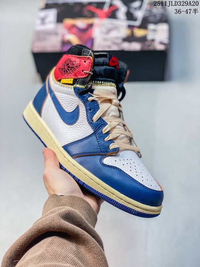 Nike Air Jordan 1 Retro High Og Nrg Collaboration Leather Comfortable Non-Slip