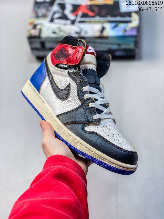 Frgmt X Union X Aj1 High Og Sp To Aj1 Hiroshi Fujiwara Lightning High-Top Basket