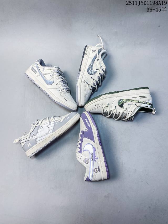 Labubu X Nike Dunk Low Beige/Purple Labubu (DDD) This design breaks away from tr