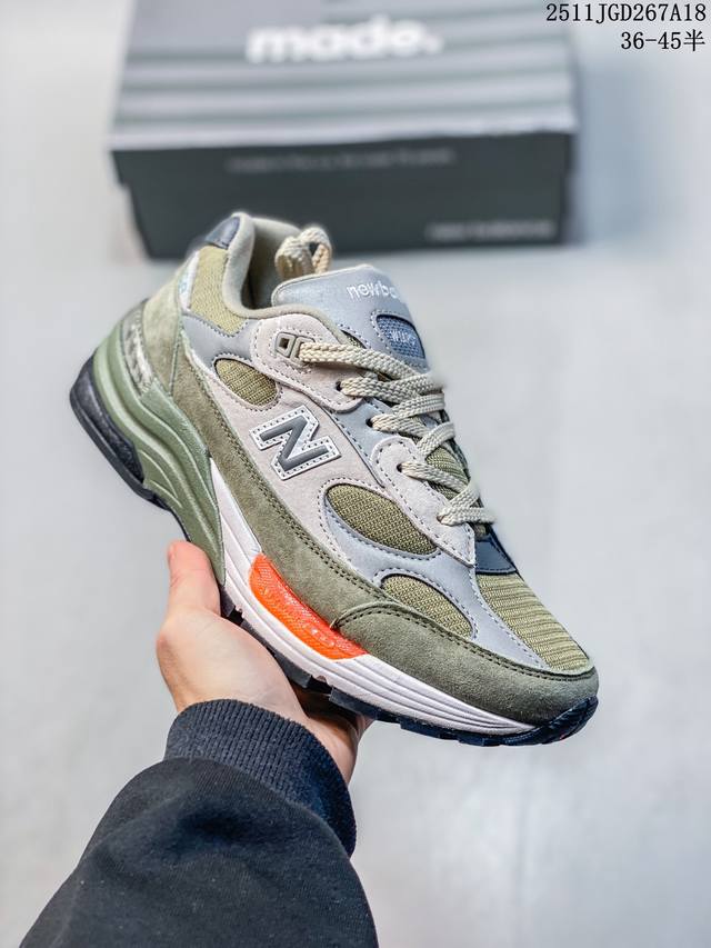 Todd Snyder X New Balance NB 992 Retro Casual Fabric Leather Low-Top Running Sho