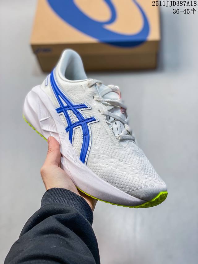 Asics men's and women's shoes in half sizes, featuring an ergonomic, one-piece l