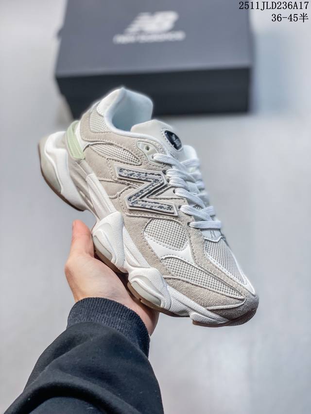 Company Grade New Balance 9060 Series Retro Casual Sports Running Shoes The upp