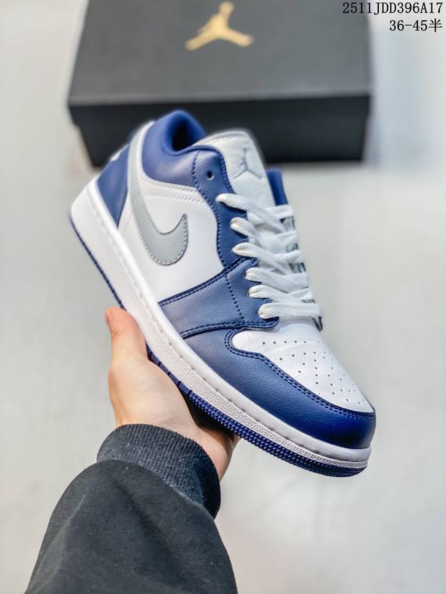 Nike Air Jordan 1 Low AJ1 Low-top Casual Sneakers, Official Colorway Official P