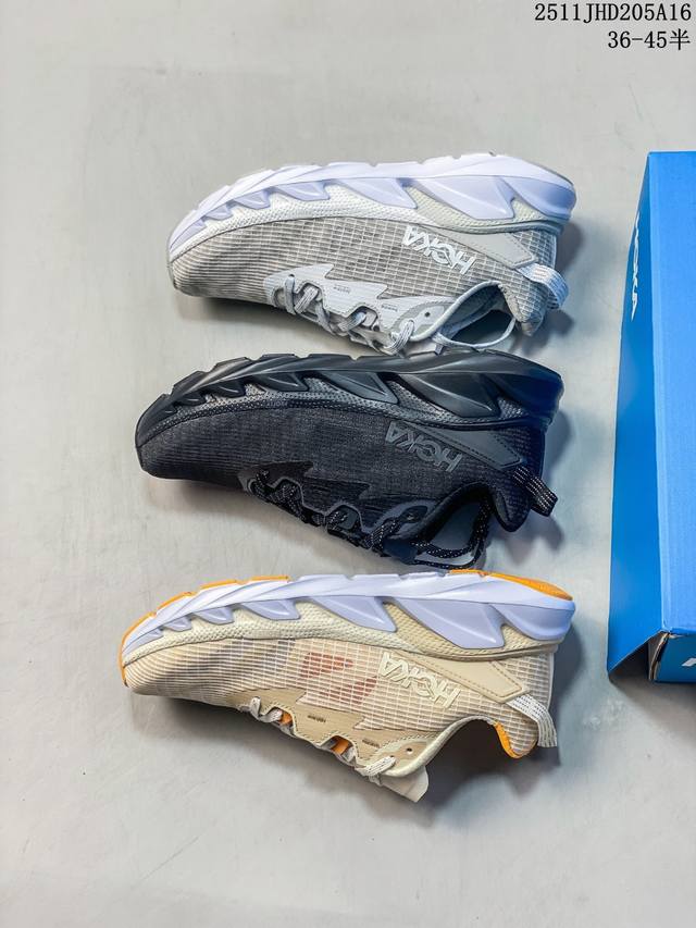 Hoka One One U Elevon 2 Mental Health series unisex cushioned running shoes. The