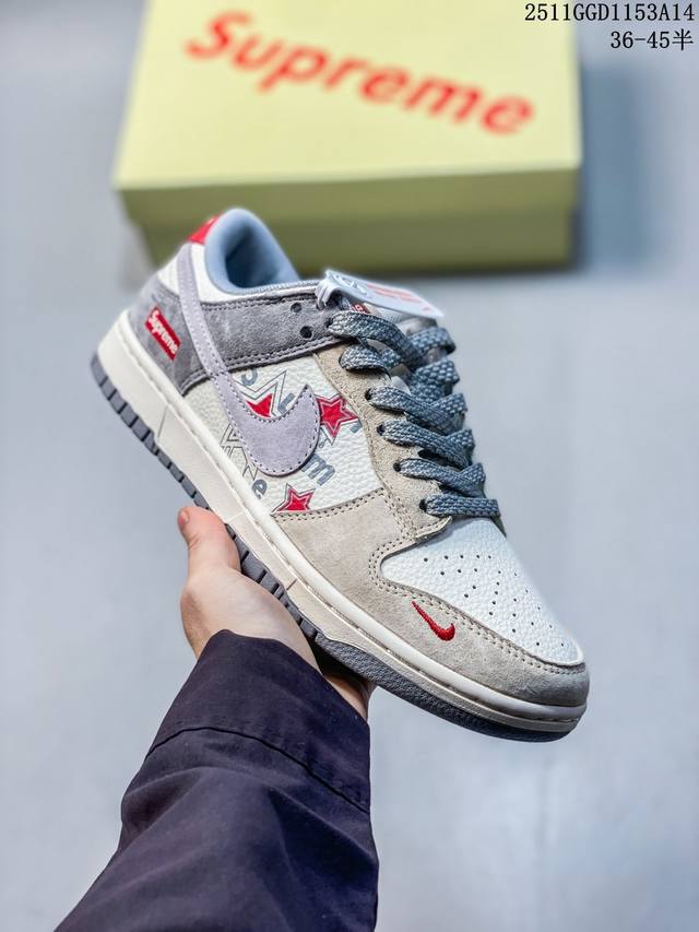 Limited Edition Overseas Hot Item! High-End Custom Nike SB Dunk Low "Supreme Co