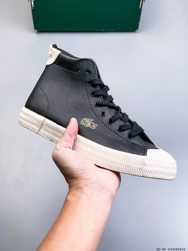 Lacoste French Crocodile Autumn High-Top Trendy Fashion Sports Casual Shoes 1122