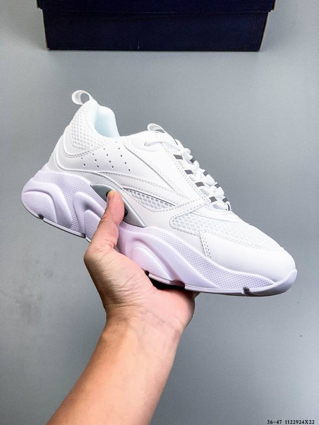 Dior B22 Leather and Tech Mesh Sneakers The B22 sneakers reinterpret the "stuffy