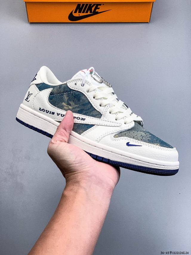 Authentic label on second-layer! Nike Air Jordan Low 1 Classic Casual Shoes 1122